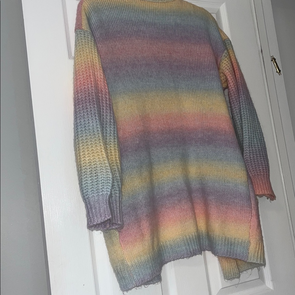 Colorful Women's Cardigan - Picture 4 of 4